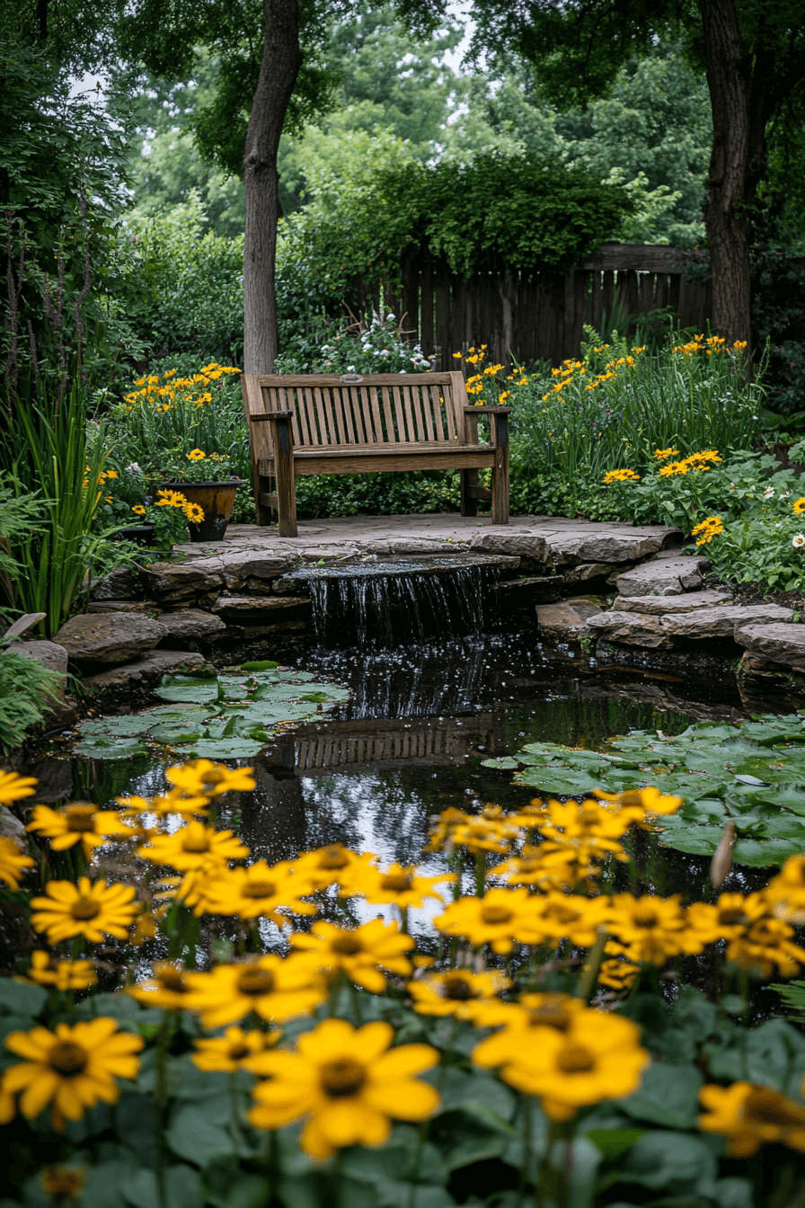 wildlife-friendly patio garden