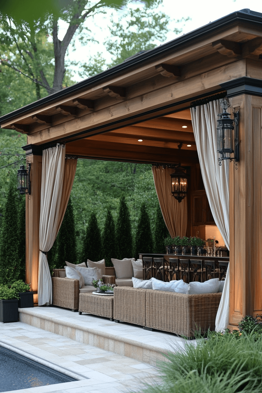 luxury patio garden