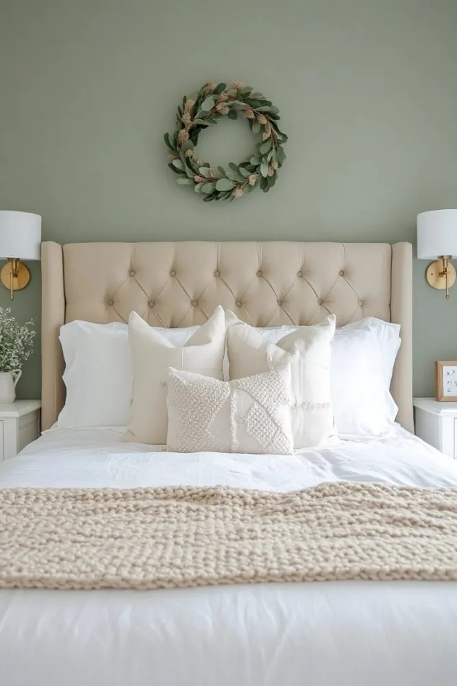 Sage Green Painted Walls