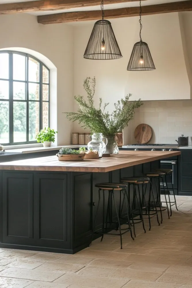 dark kitchen cabinet ideas cabinets painted with matte black chalk paint