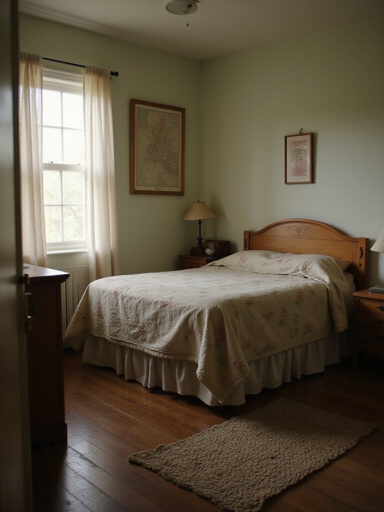 1940s Wartime Inspired Bedroom Interior