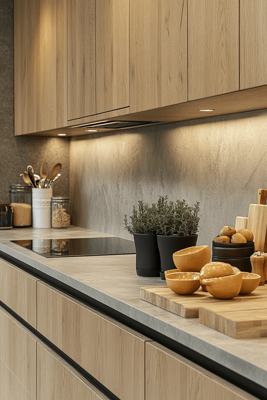 white oak kitchen cabinets