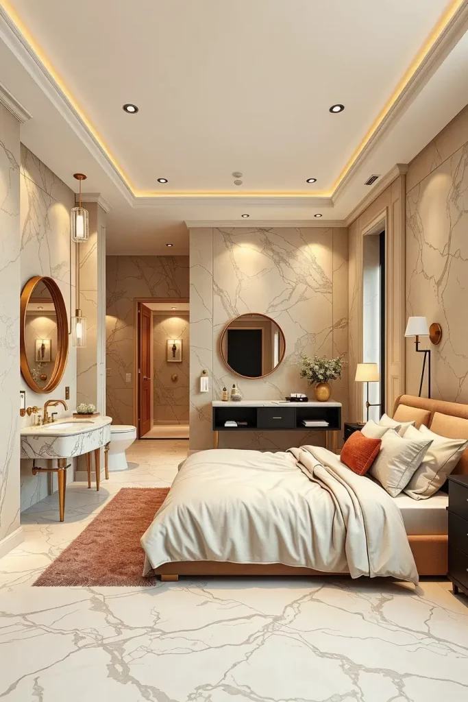 Guest bedroom with ensuite bathroom