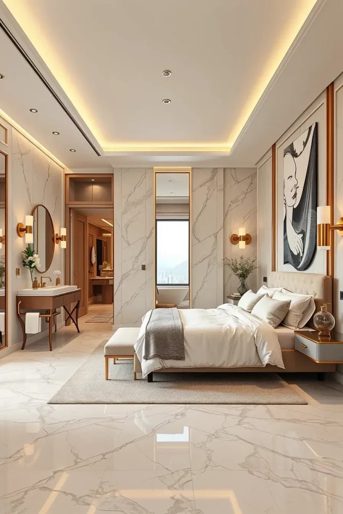 Elegant ensuite bathroom