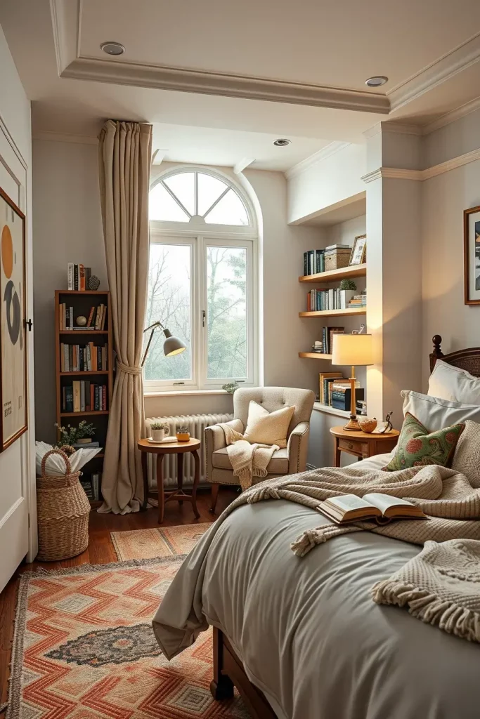Cozy reading nook