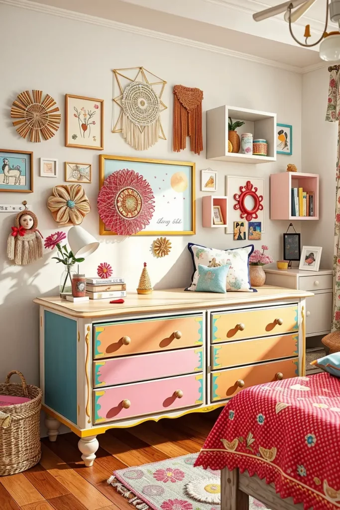 Upcycled furniture and DIY decor