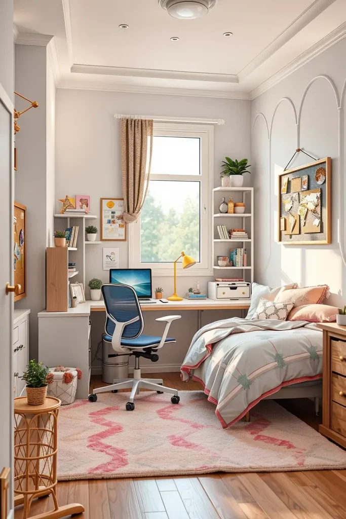 Study corner with natural light