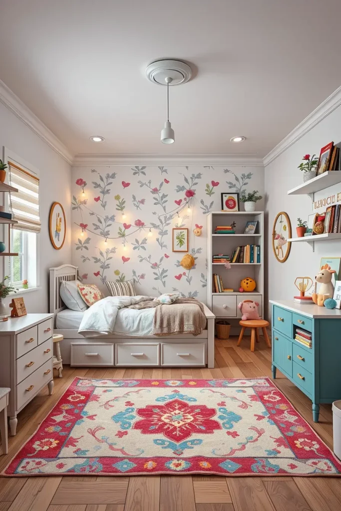 Thrifted furniture painted in pastel colors