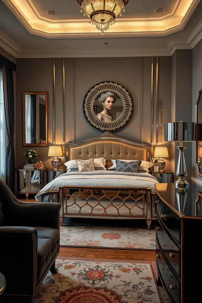 Reflective Bedroom Surfaces