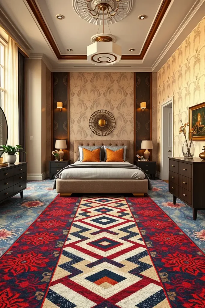 Patterned Bedroom Rugs