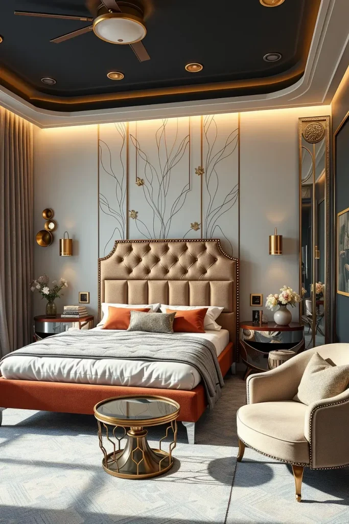Modern Art Deco Bedroom