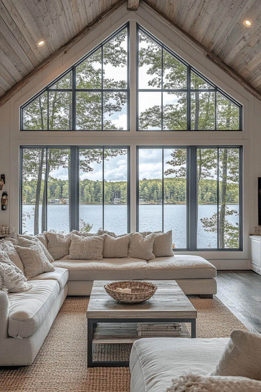 lakeside retreat cabin aesthetic