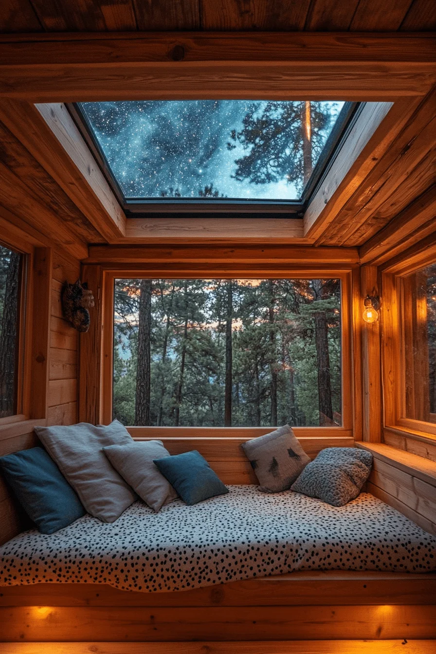 stargazer mountain cabin aesthetic