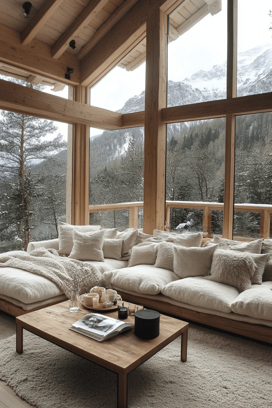 alpine breezy cabin aesthetic