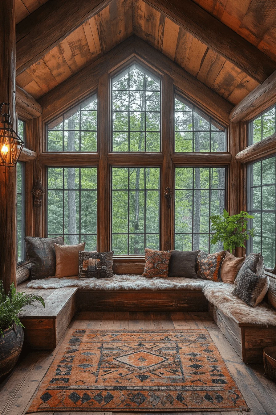 frontier forest cabin aesthetic