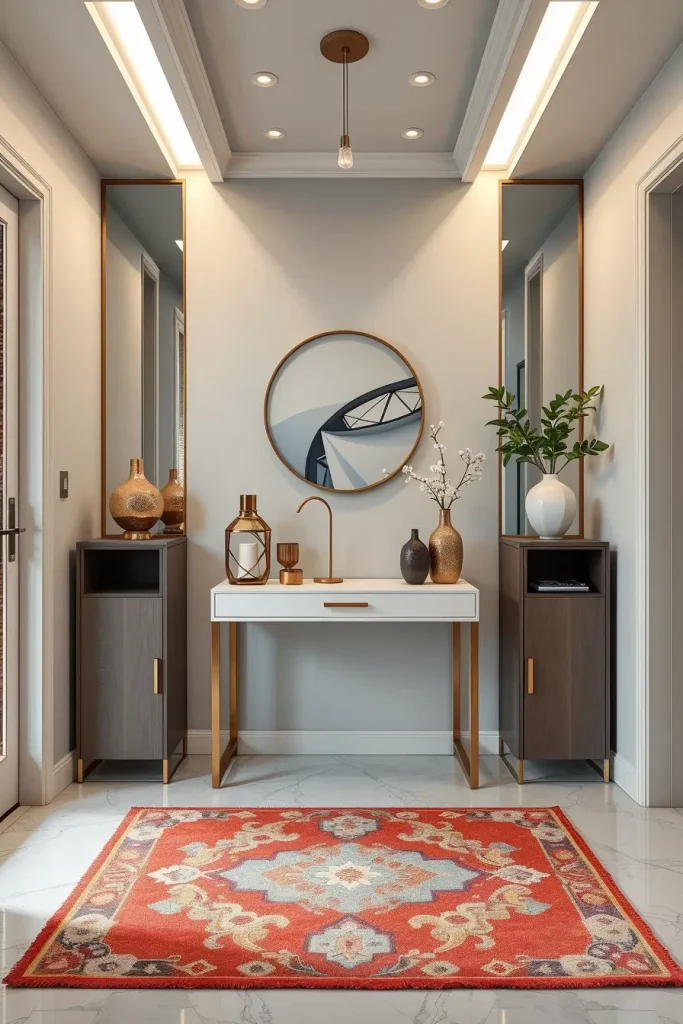 Modern urban entryway