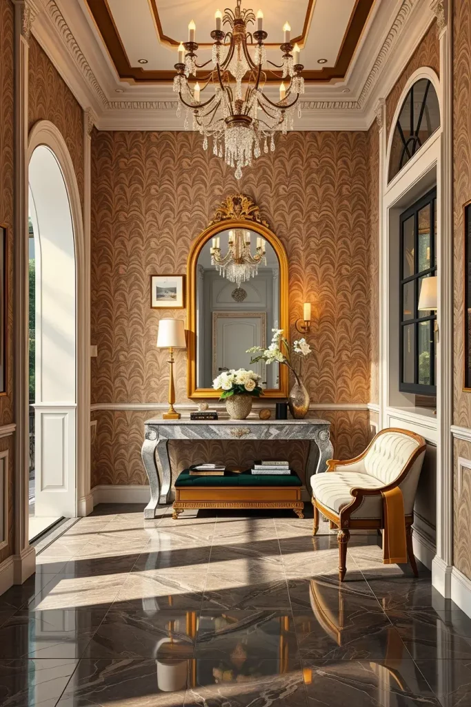 Luxurious entryway finishes