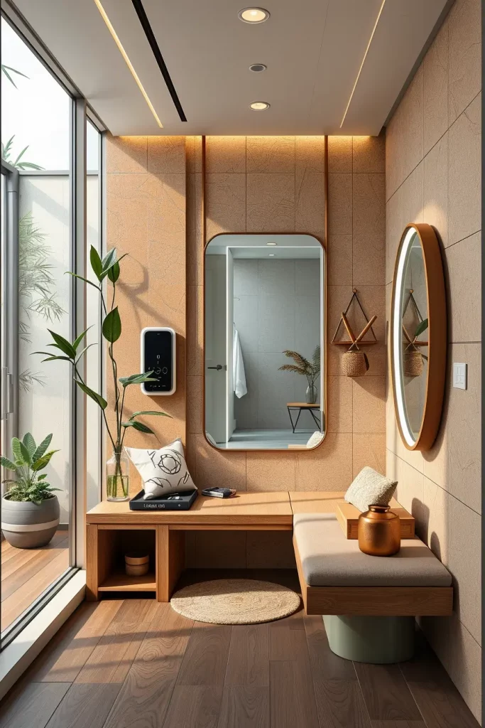 Futuristic entryway design