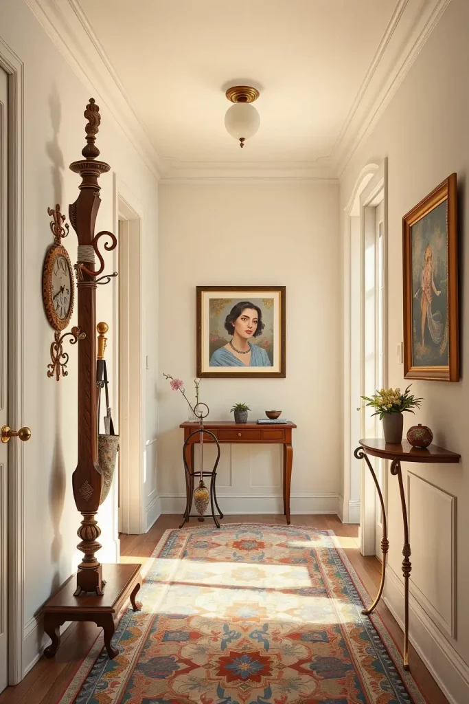 Vintage coat rack and umbrella stand