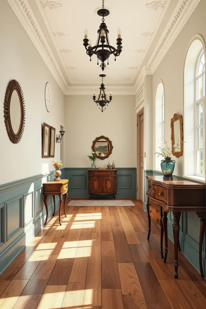 Classic paint colors in hallway