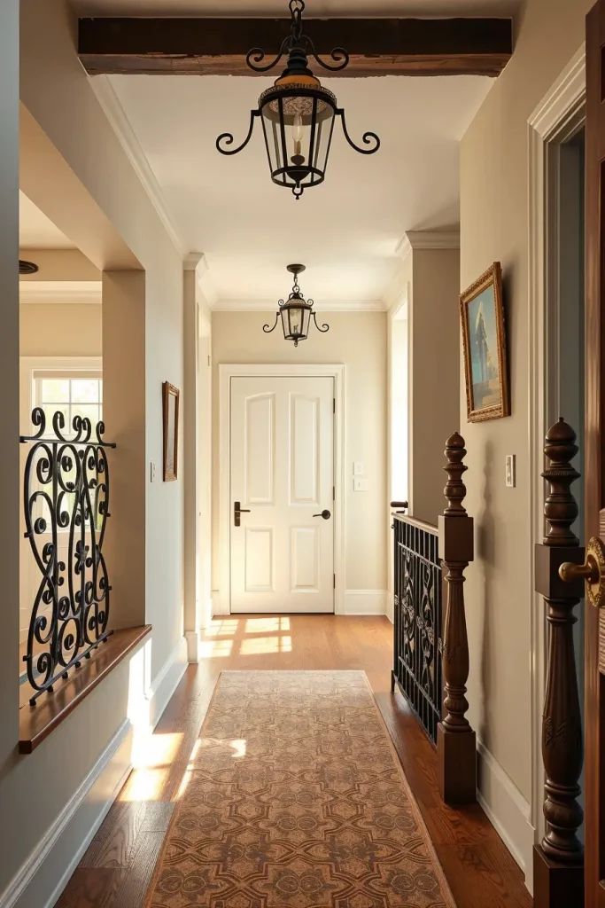 Wrought iron stair rail