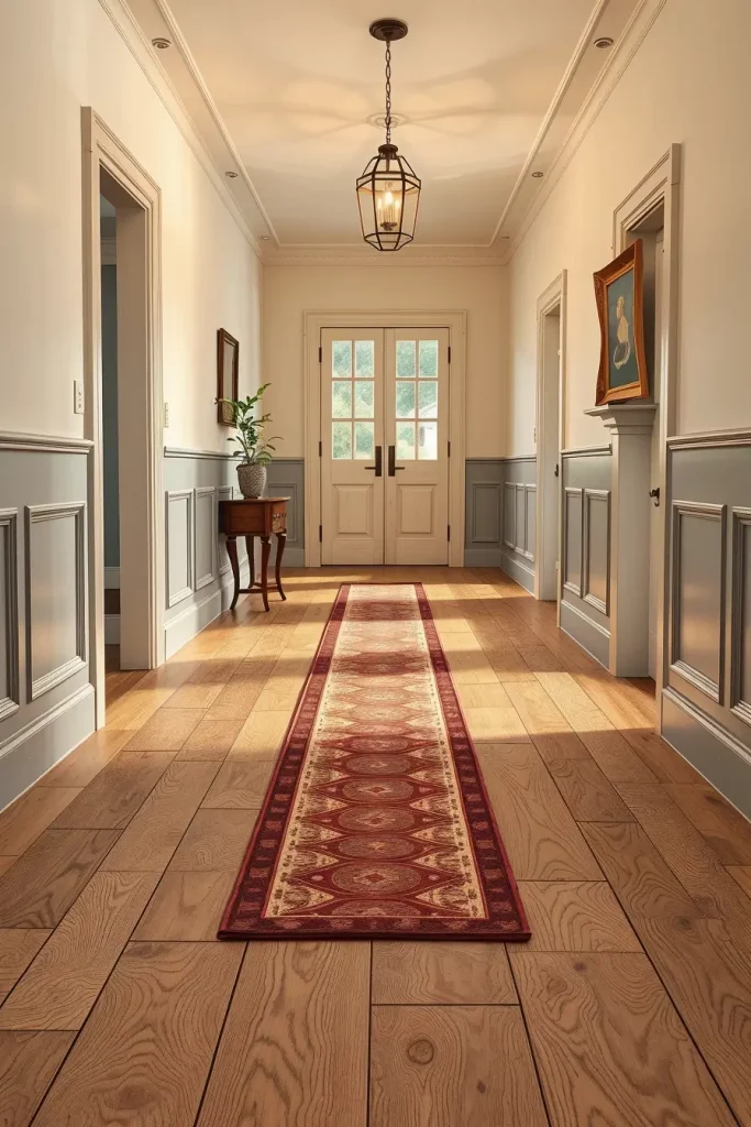 Rustic hardwood flooring