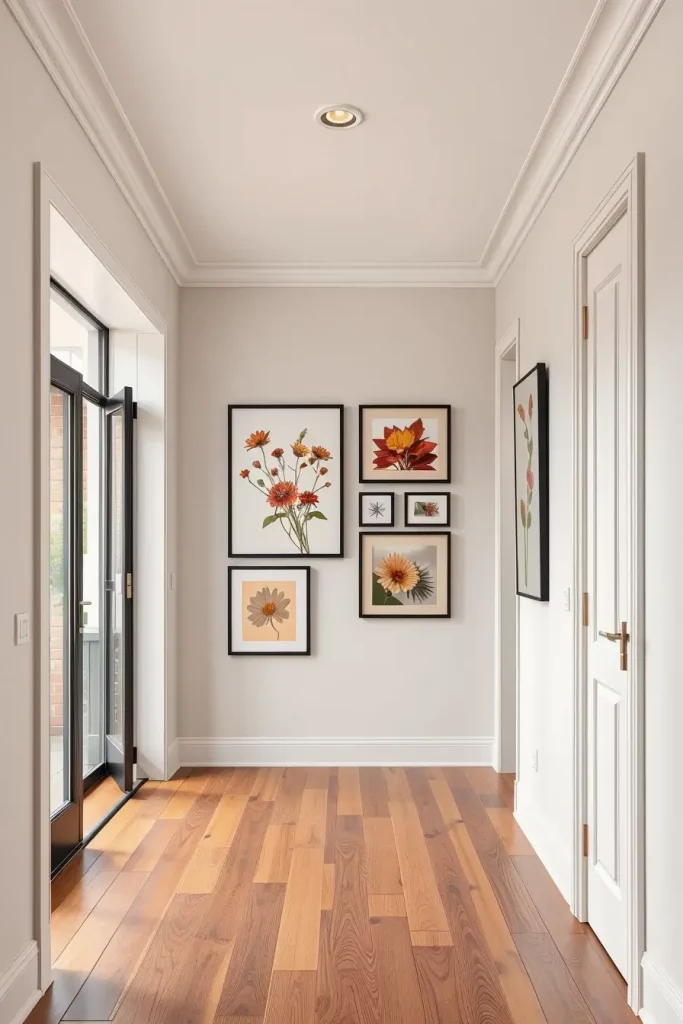 Mixed media gallery wall