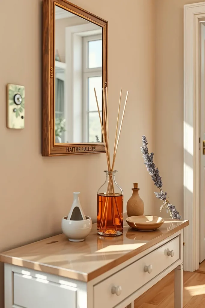 Scent diffuser on console