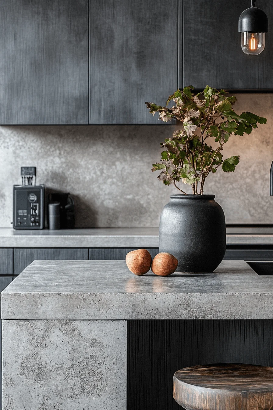 grey kitchen cabinets