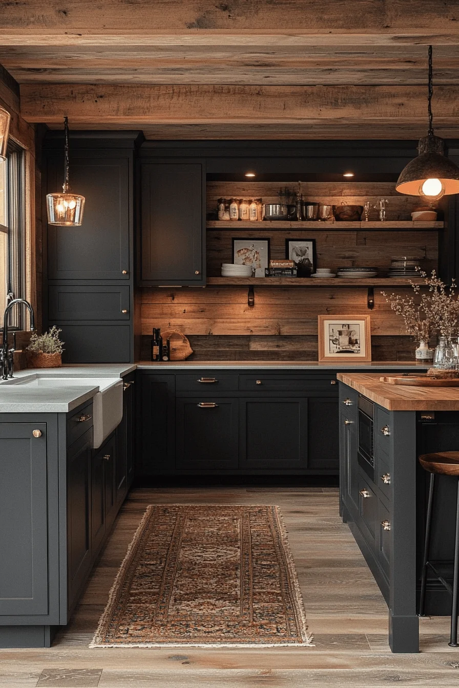 grey kitchen cabinets