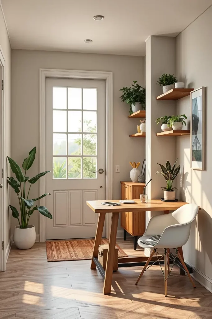 Entry table with drop-down desk