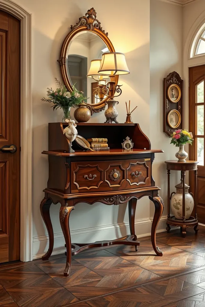 Classic vintage entry table