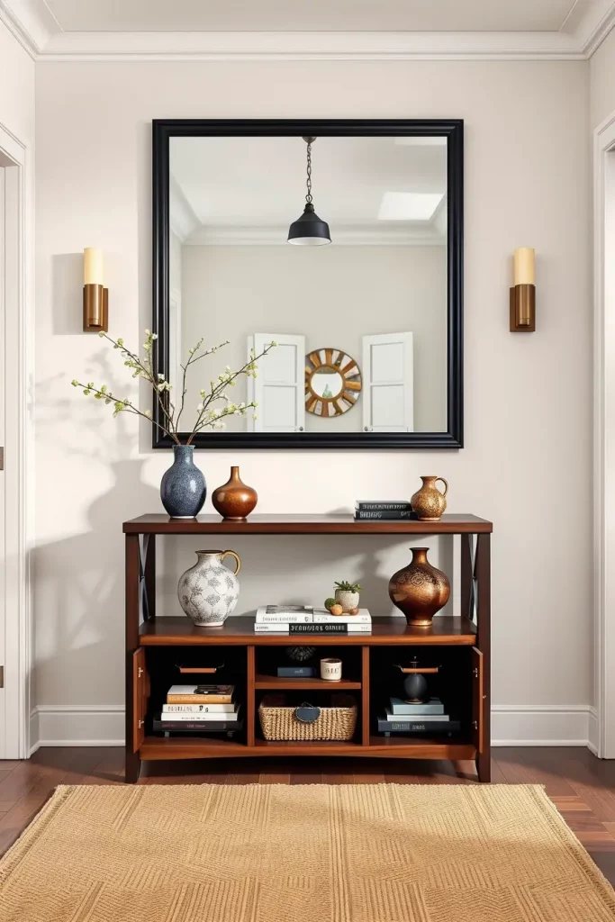 Entry table shopping options