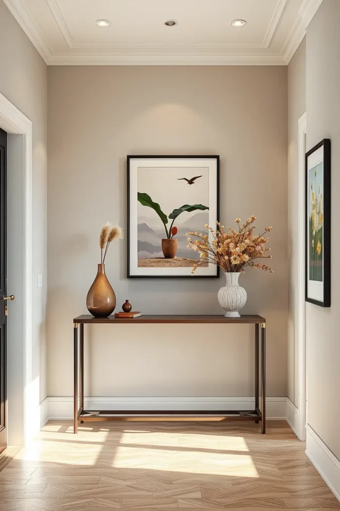 Entryway floral arrangement