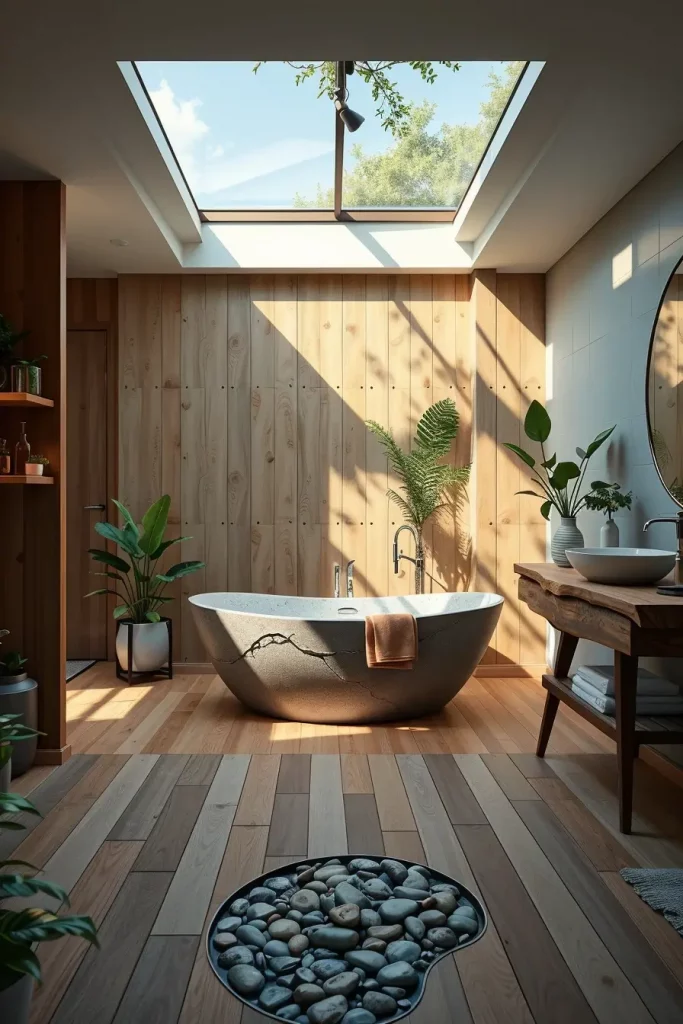 Nature-inspired bathroom design