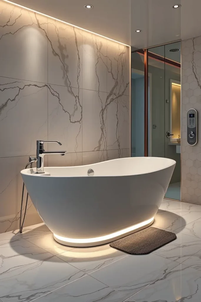 Modern bathroom lighting