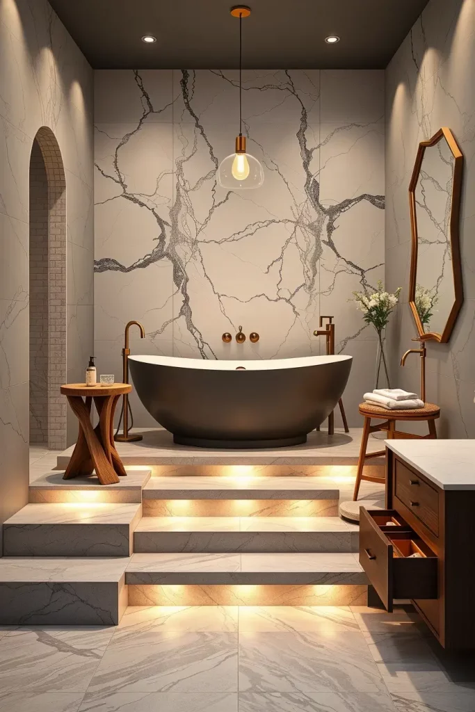 Luxury bathroom platform