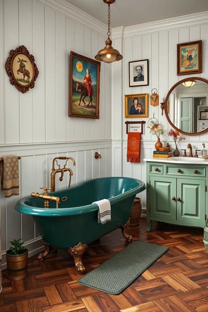 Vibrant bathroom design