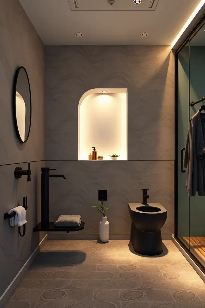 Rounded toilet and bidet