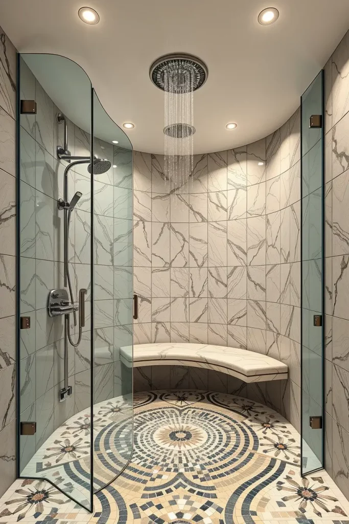 Ceiling-mounted rain shower