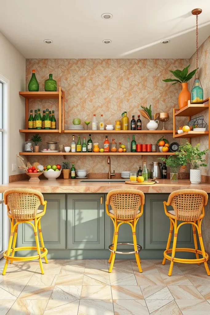 Citrus-themed kitchen bar accessories