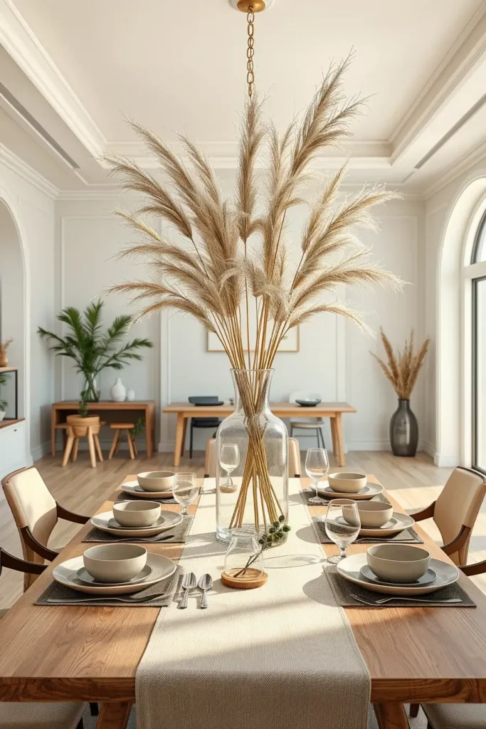 Tall grasses centerpiece