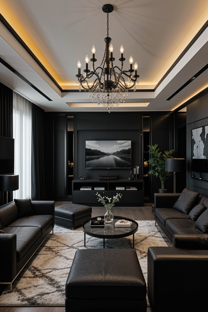 Luxurious black furniture