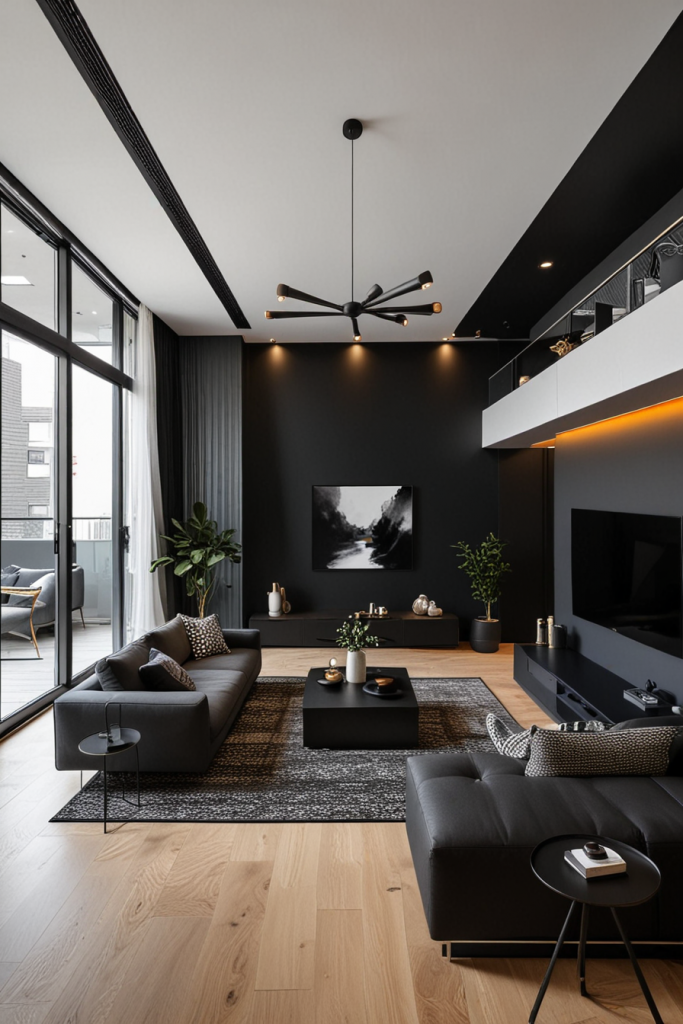 Optimized small living room layout