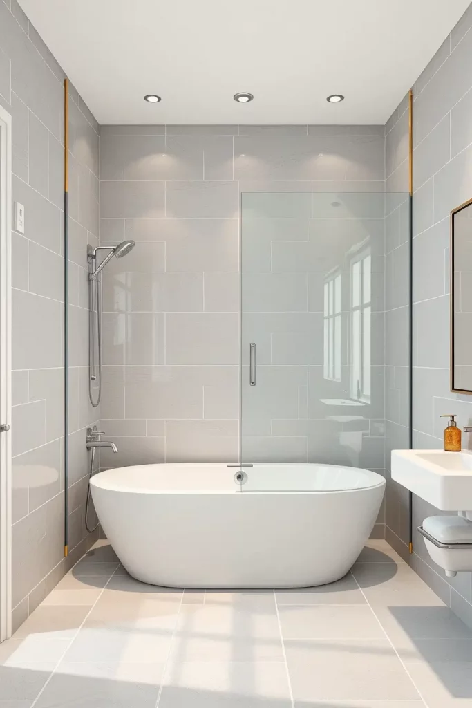 Frameless glass shower screen