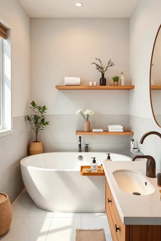 Minimalist toiletries in matching containers