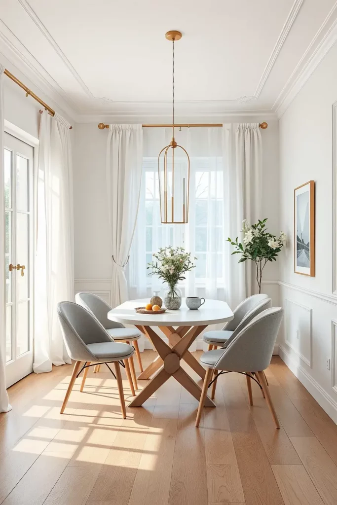 Light color dining room