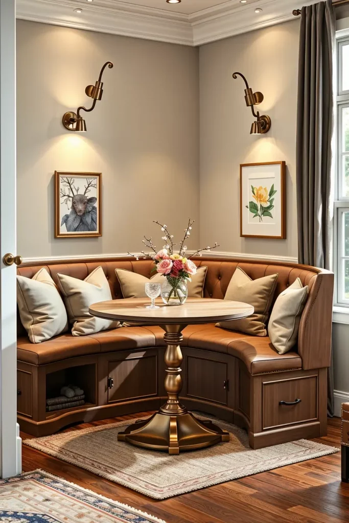 Banquette seating with storage