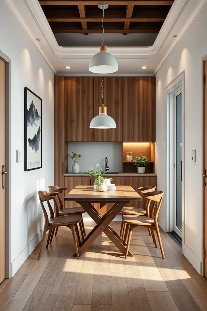 Expandable table in small dining room