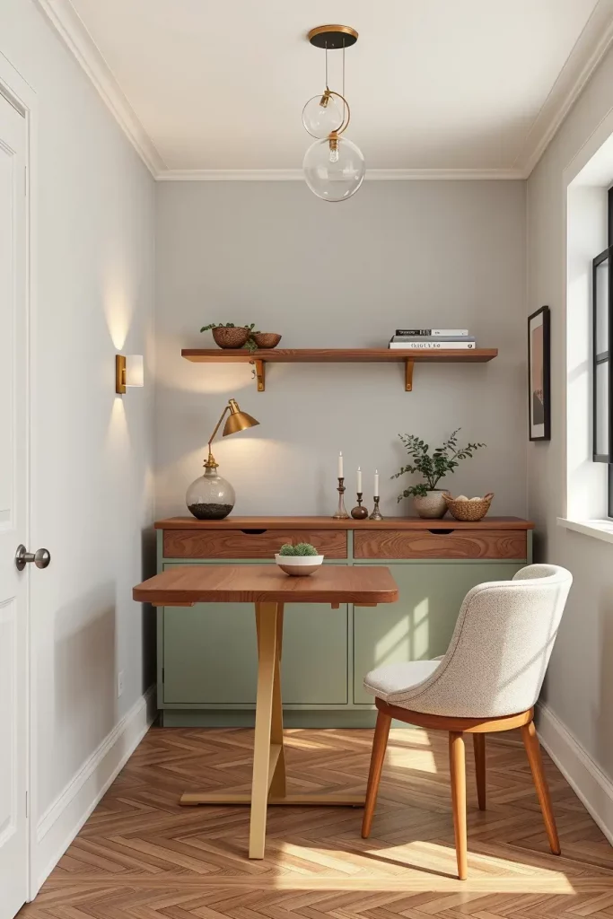 Sideboard with rounded edges
